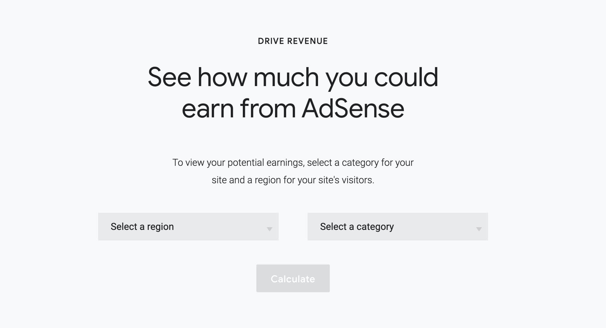 The Adsense revenue calculator quantifies your potential annual revenue