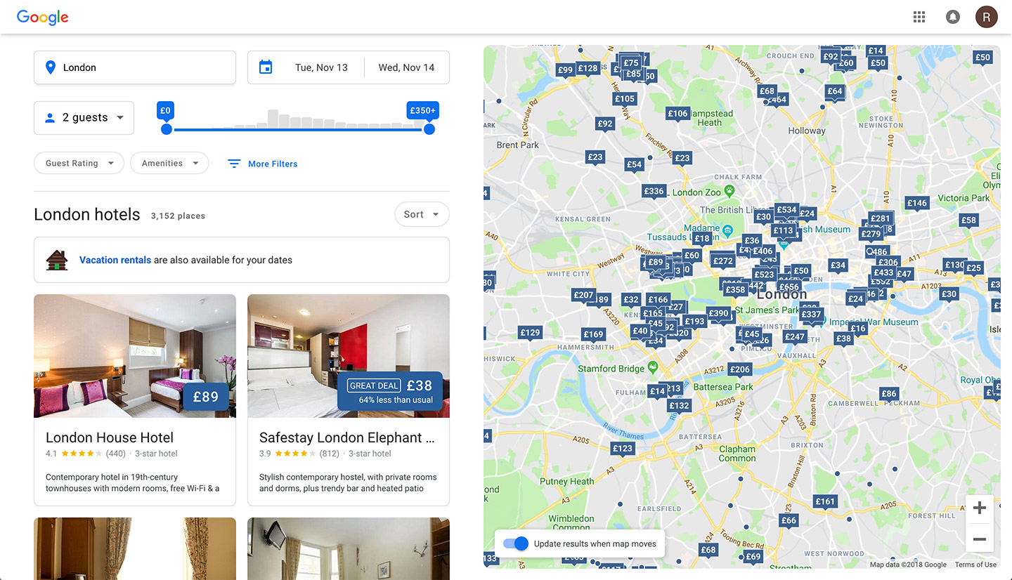 Google updates its Hotels booking and comparison SERP Feature with price ranges feature and more.
