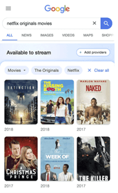 Google test new interface for Movies and Streaming options
