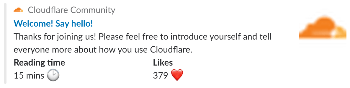 Cloudflare Twitter Card